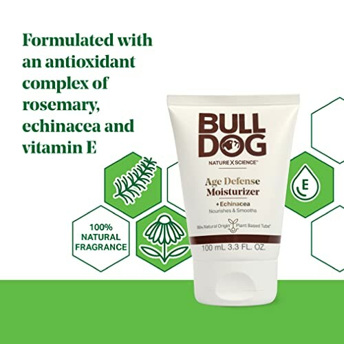 Bulldog Age Defense Moisturizer with rosemary, echinacea, and vitamin E