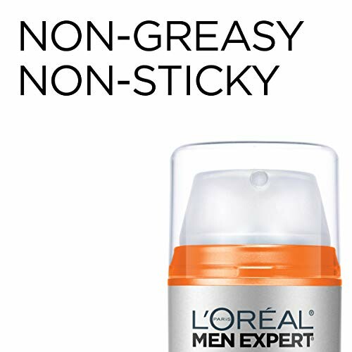 L'Oreal Men Expert moisturizer with non-greasy, non-sticky formula.
