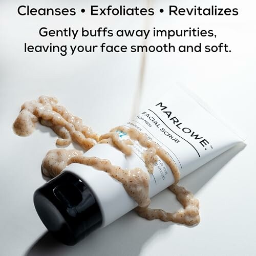 Marlowe facial scrub with exfoliating texture.