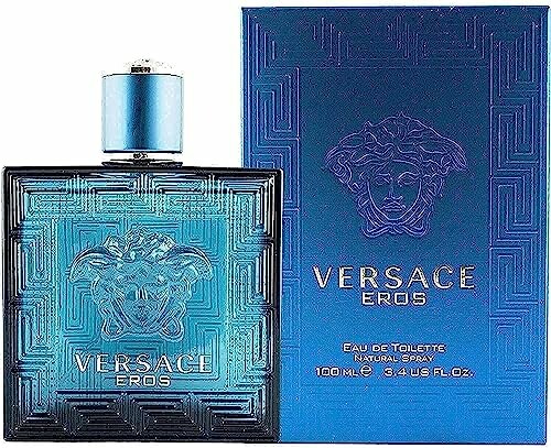 Versace Eros Eau de Toilette bottle and packaging.