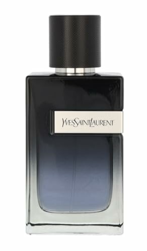 Yves Saint Laurent perfume bottle with black cap